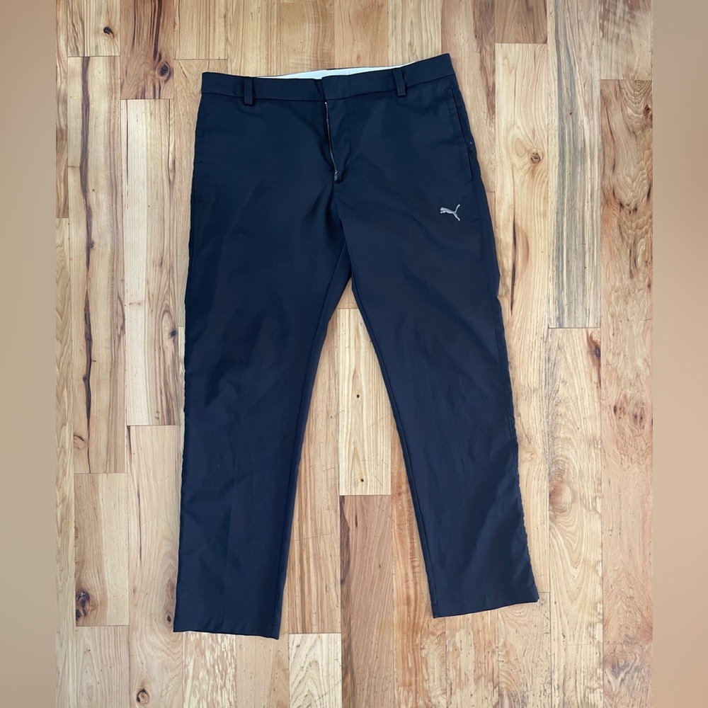 Black Puma Golf Pants